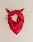 TBCo | Merino Triangle Scarf in Red