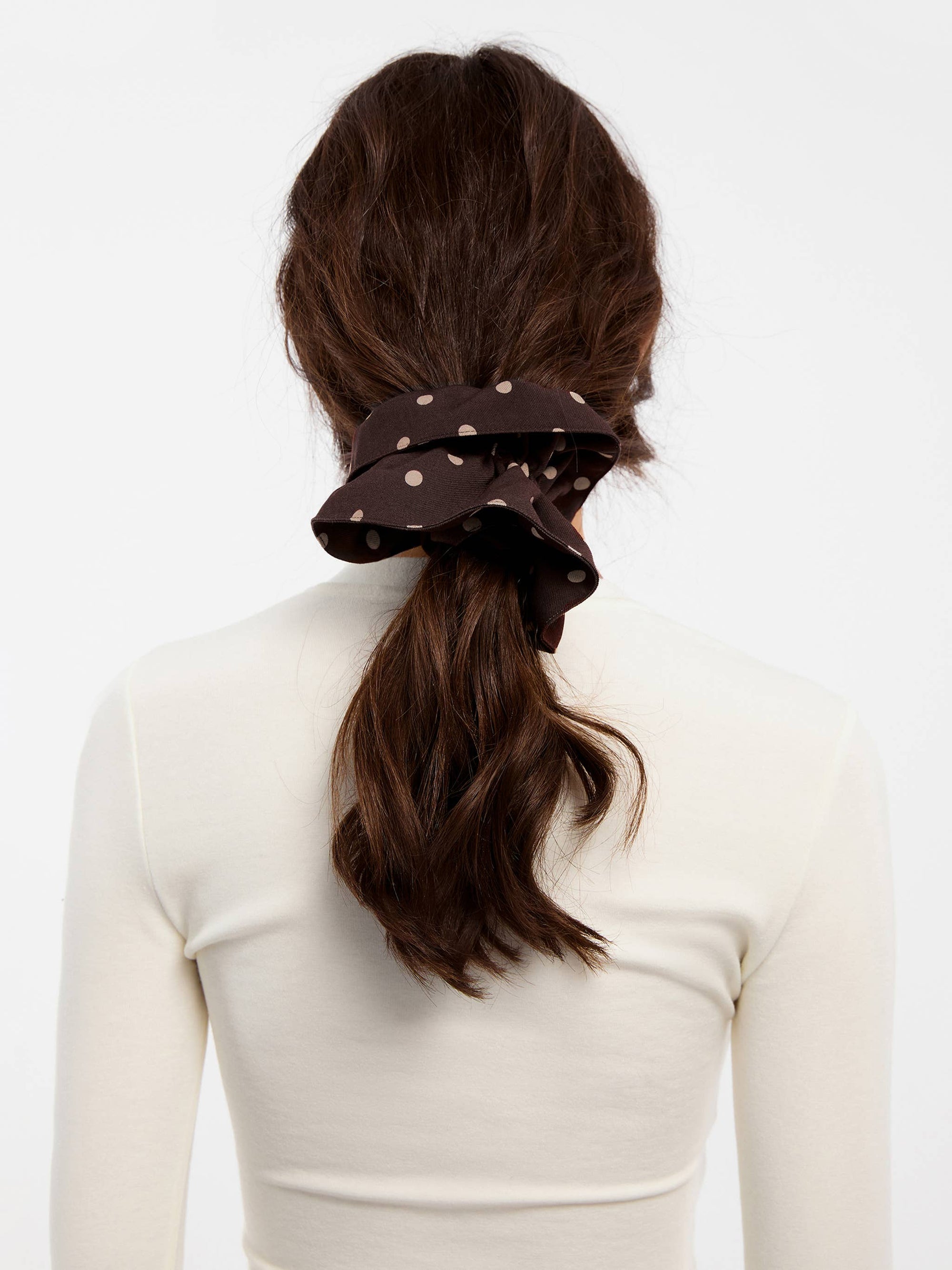 CUBIC - CUBIC Polka Dot Hair Tie: Brown / UN - Hey Jude