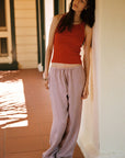 LA RELAXED | Linen Drawstring Pant in Dusty Rose - Hey Jude