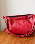 Cherry Leather Shoulder Bag - Hey Jude