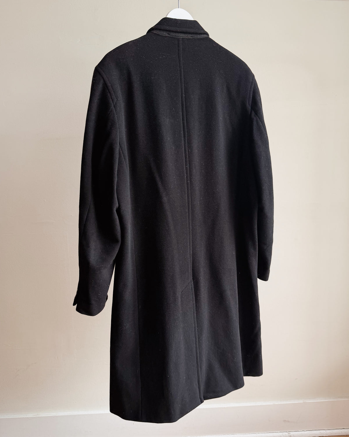 Emmanuel Ungaro Black Cashmere Wool Coat - Hey Jude