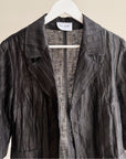 Ebony Textured Silk Jacket - Hey Jude
