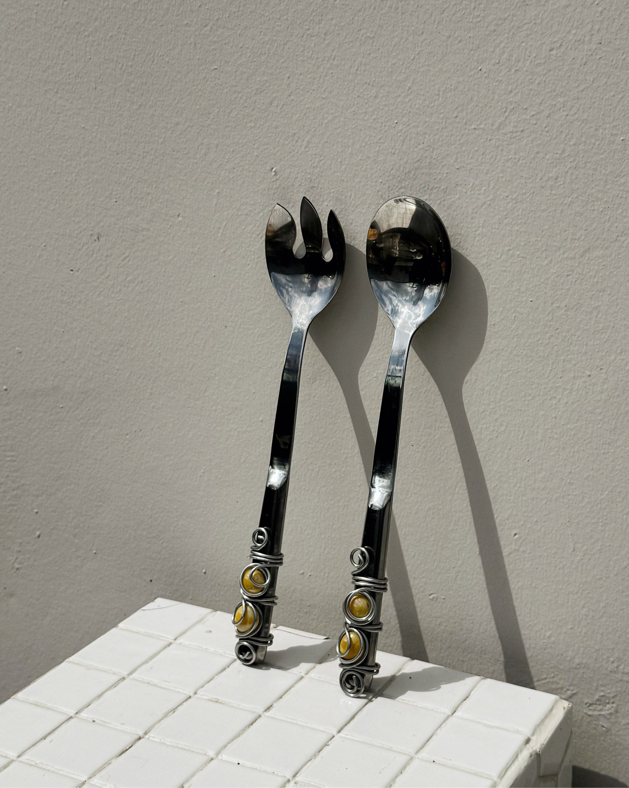 Gemstone Wire-Wrapped Serving Spoons - Hey Jude