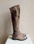 Brunello Cucinelli Leather Knee-High Riding Boots | Size 37.5