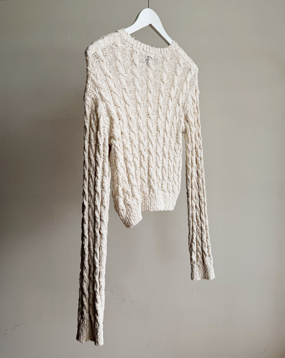 Cream Cable Knit Sweater - Hey Jude