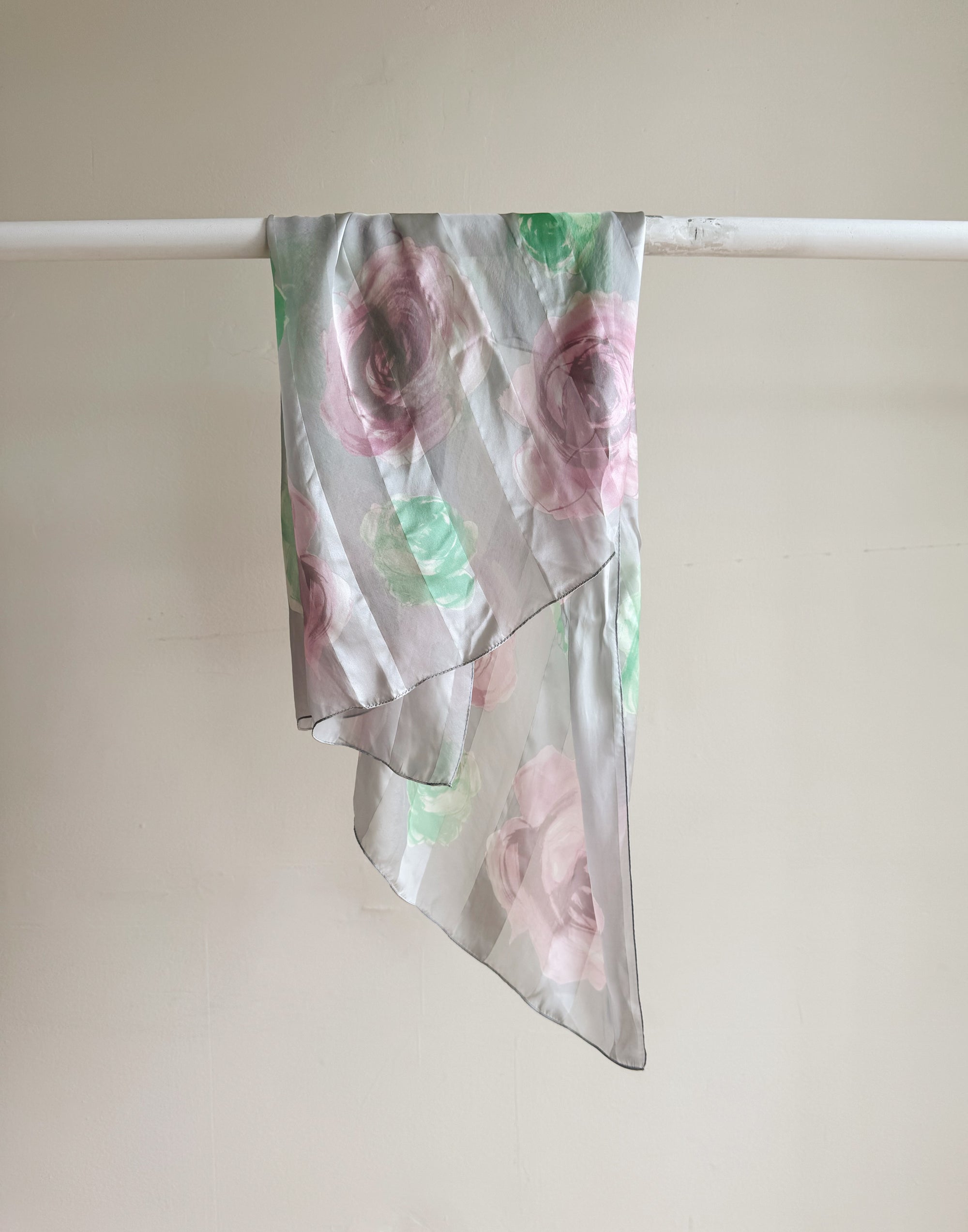 Watercolour Rose Silk Scarf