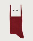 KLUE | Organic Solid Socks in Burgundy