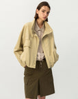 Cubic | Utility Funnel Jacket in Khaki