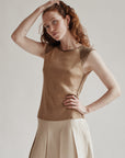 Biscotti Silk Ribbed Net Top - Hey Jude