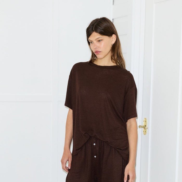 Deiji Studios | Soft T-Shirt in Chocolate
