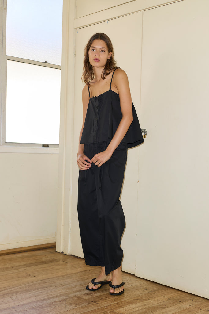 Deiji Studios | Cotton Pant in Black