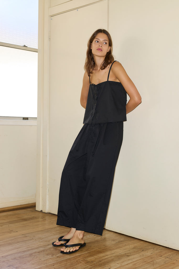 Deiji Studios | Cotton Pant in Black