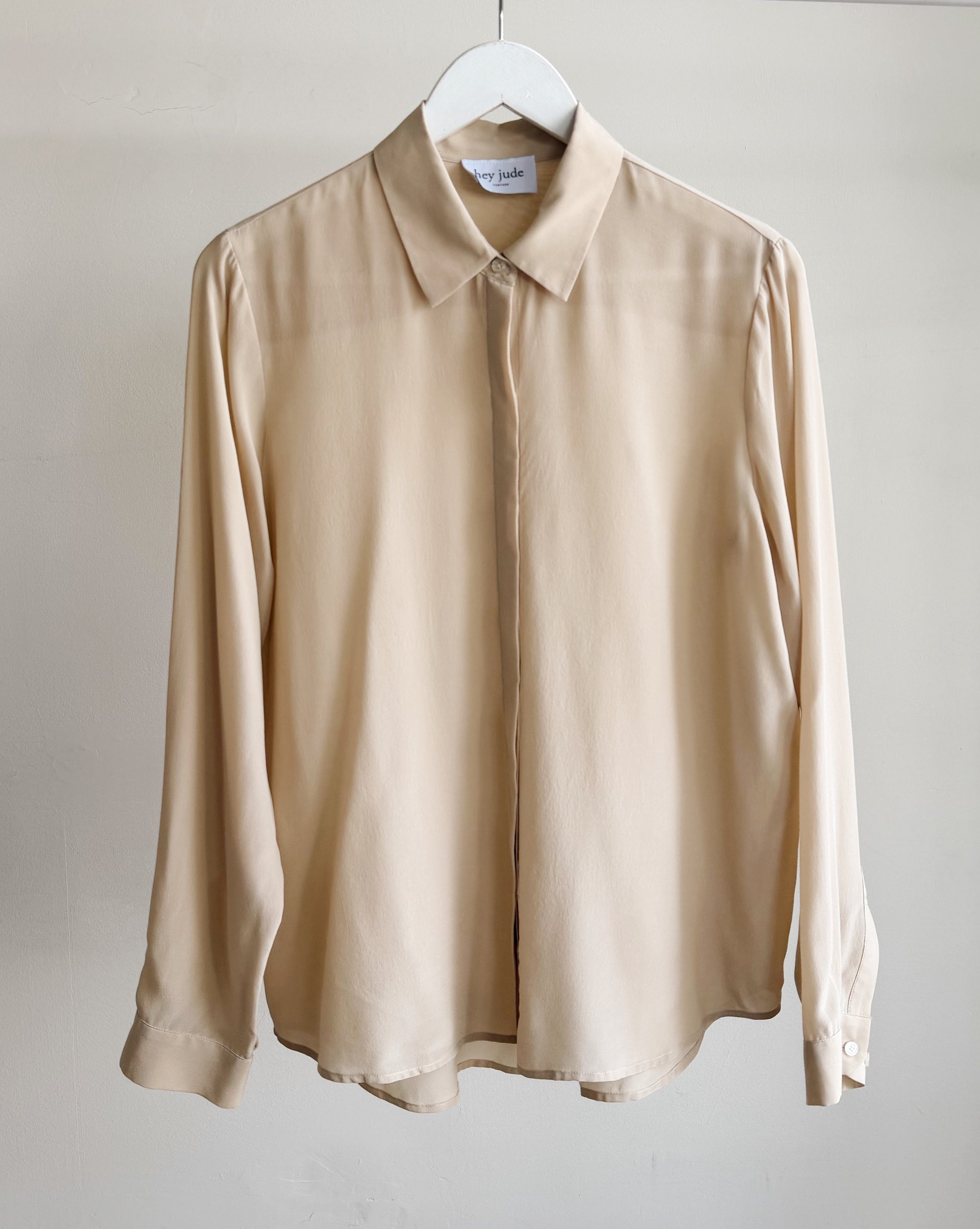 Sheer Sand Silk Shirt