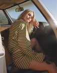 Après June | Striped Long Sleeve in Melon - Hey Jude