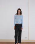 Deiji Studios | Flounce Belt Pant in Black - Hey Jude