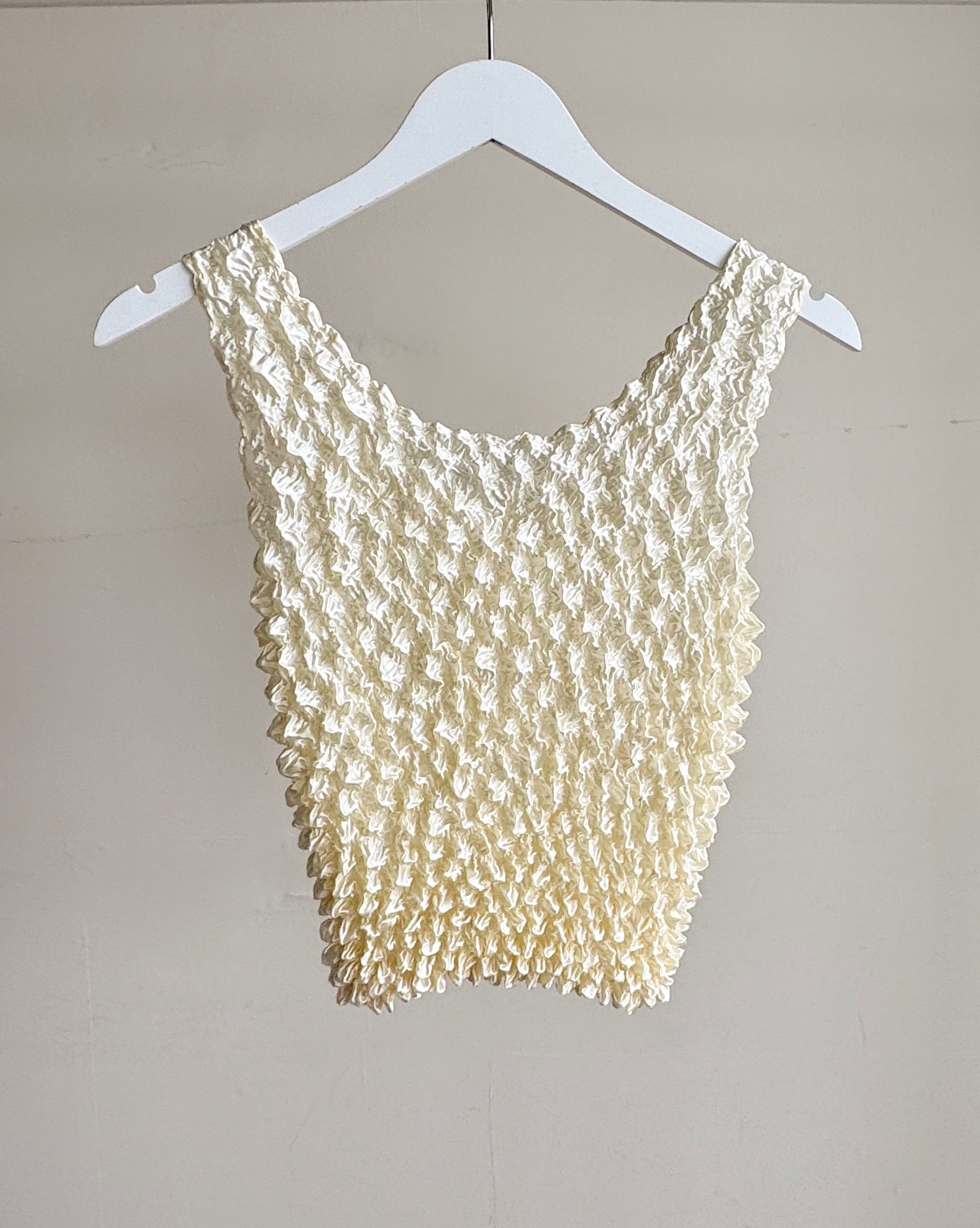 Cream Textured Popcorn Tank