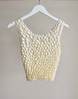 Cream Textured Popcorn Tank