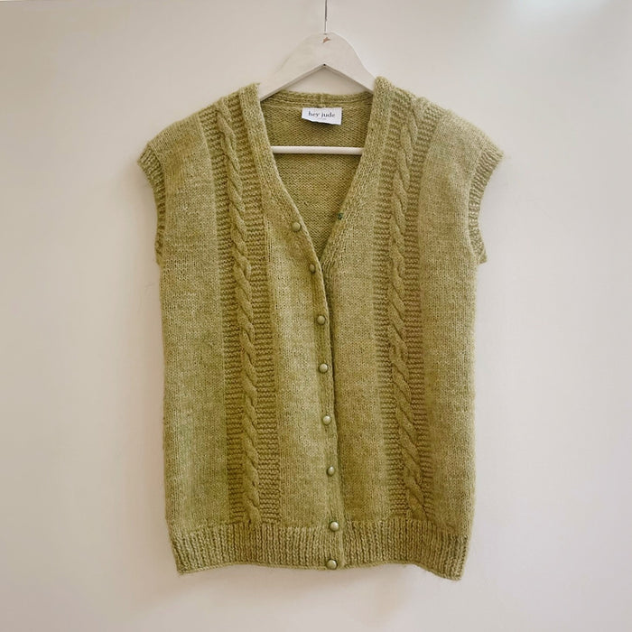 Algae Wool + Mohair Knit Vest