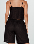Wildflo Studio - Linen Bermuda Shorts Ink: Ink / S - Hey Jude