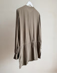 Mushroom Draped Silk Tunic - Hey Jude