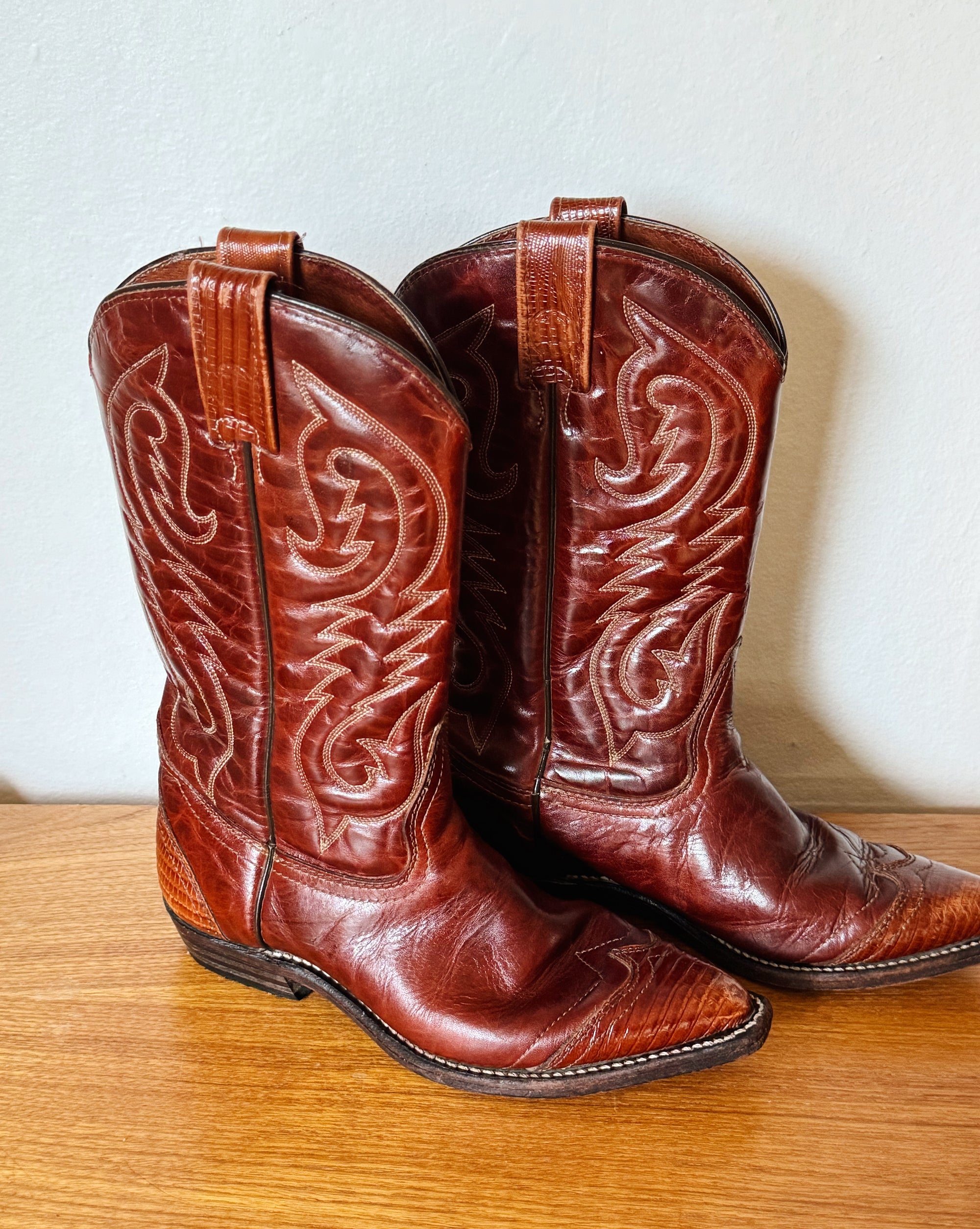 Tobacco Leather Western Boots | Size 7 - Hey Jude