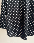 Black Polka Dot Cotton Blouse - Hey Jude
