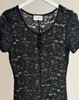 Black Lace Mini Dress
