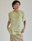 Matcha Silk Boxy Tee - Hey Jude