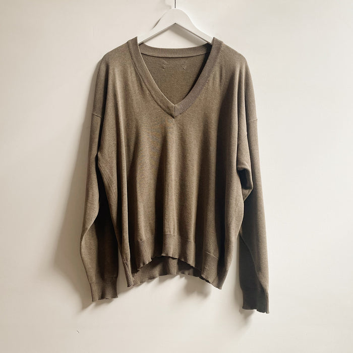 Taupe Cotton Pullover