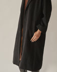 Black Cashmere Classic Long Coat