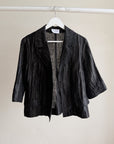 Ebony Textured Silk Jacket - Hey Jude