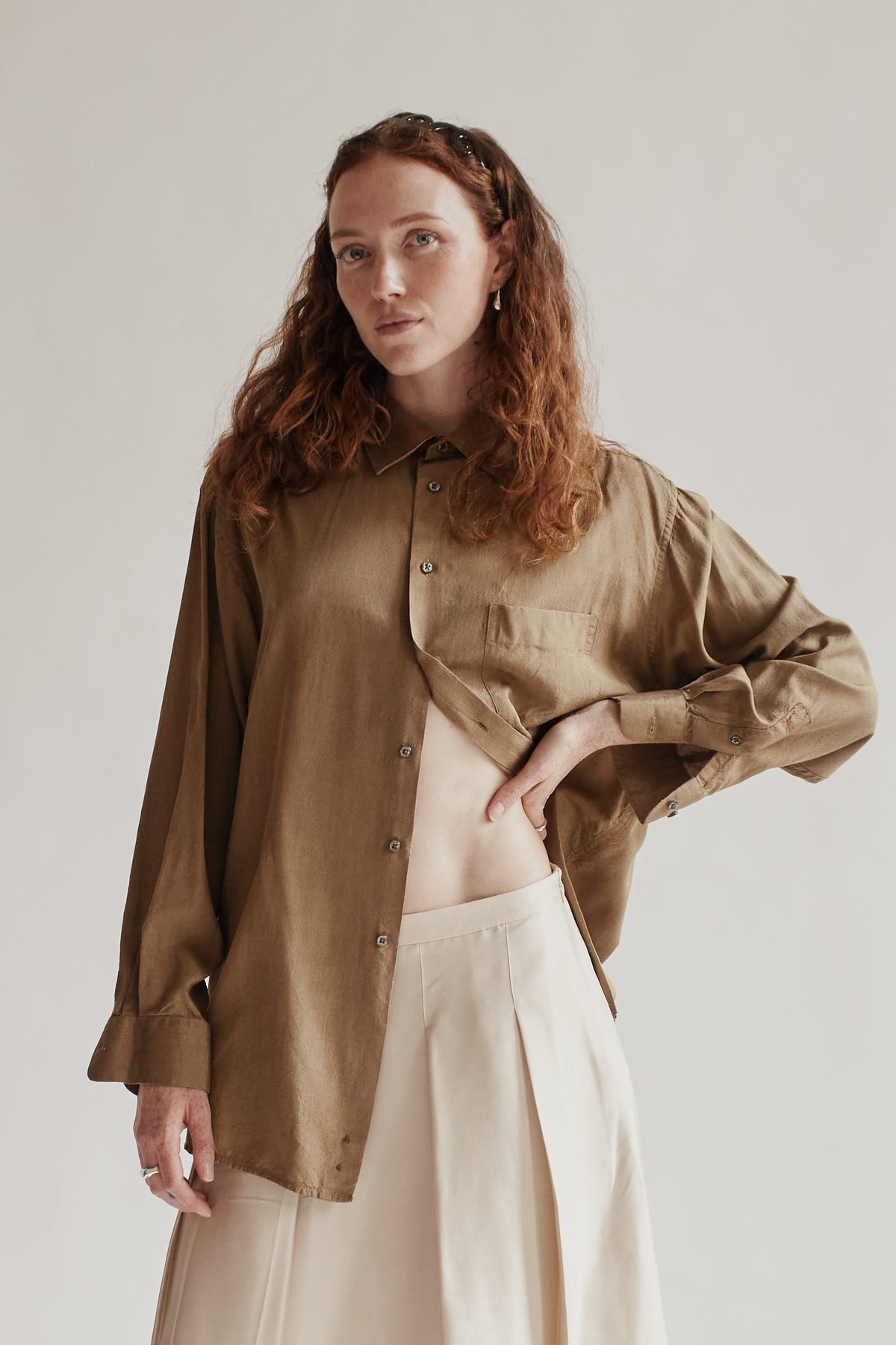 Dijon Classic Silk Button Down