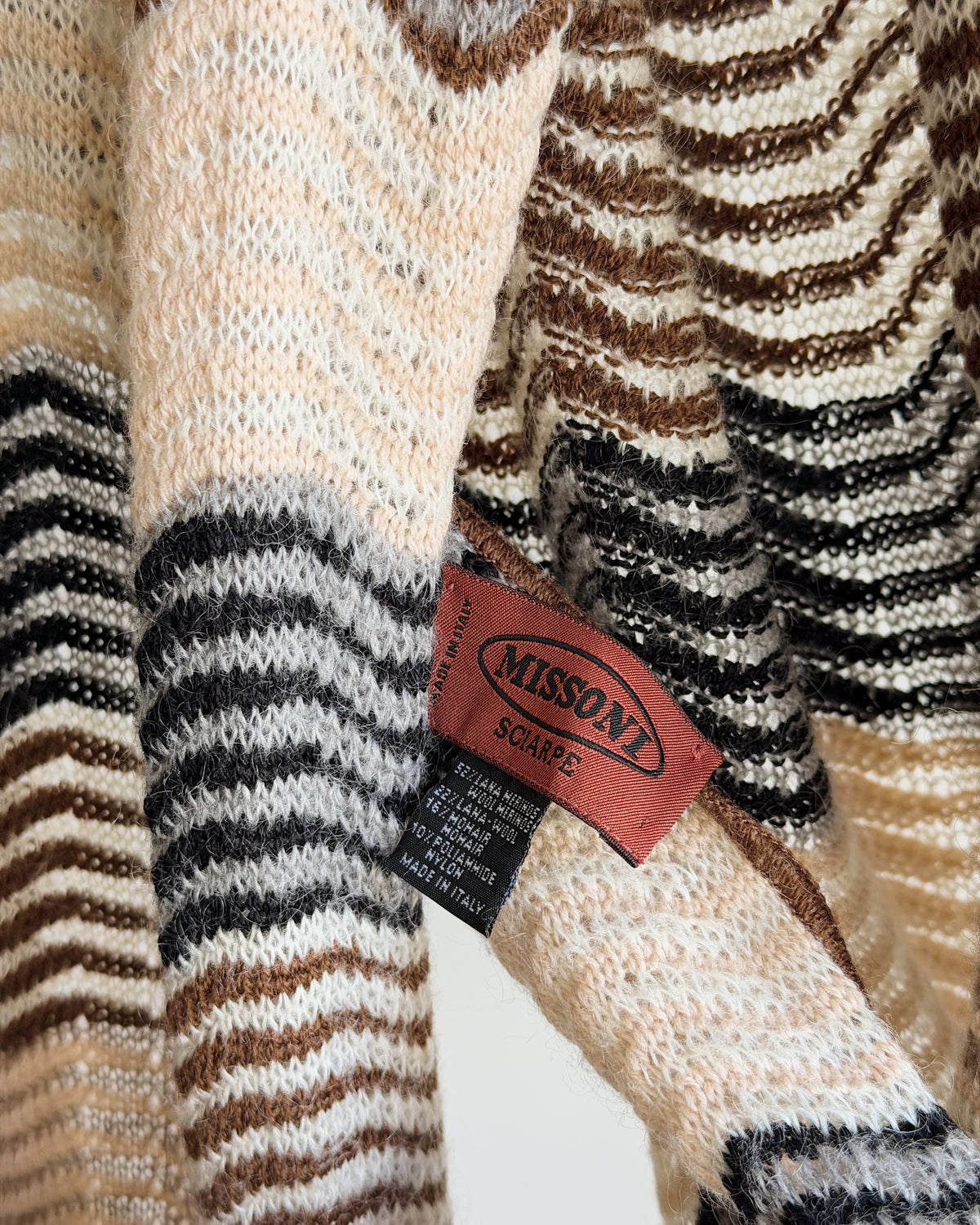 Missoni Striped Wool Skinny Scarf