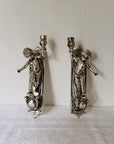 Rare Antique Tommi Parzinger Cherub Wall Sconces