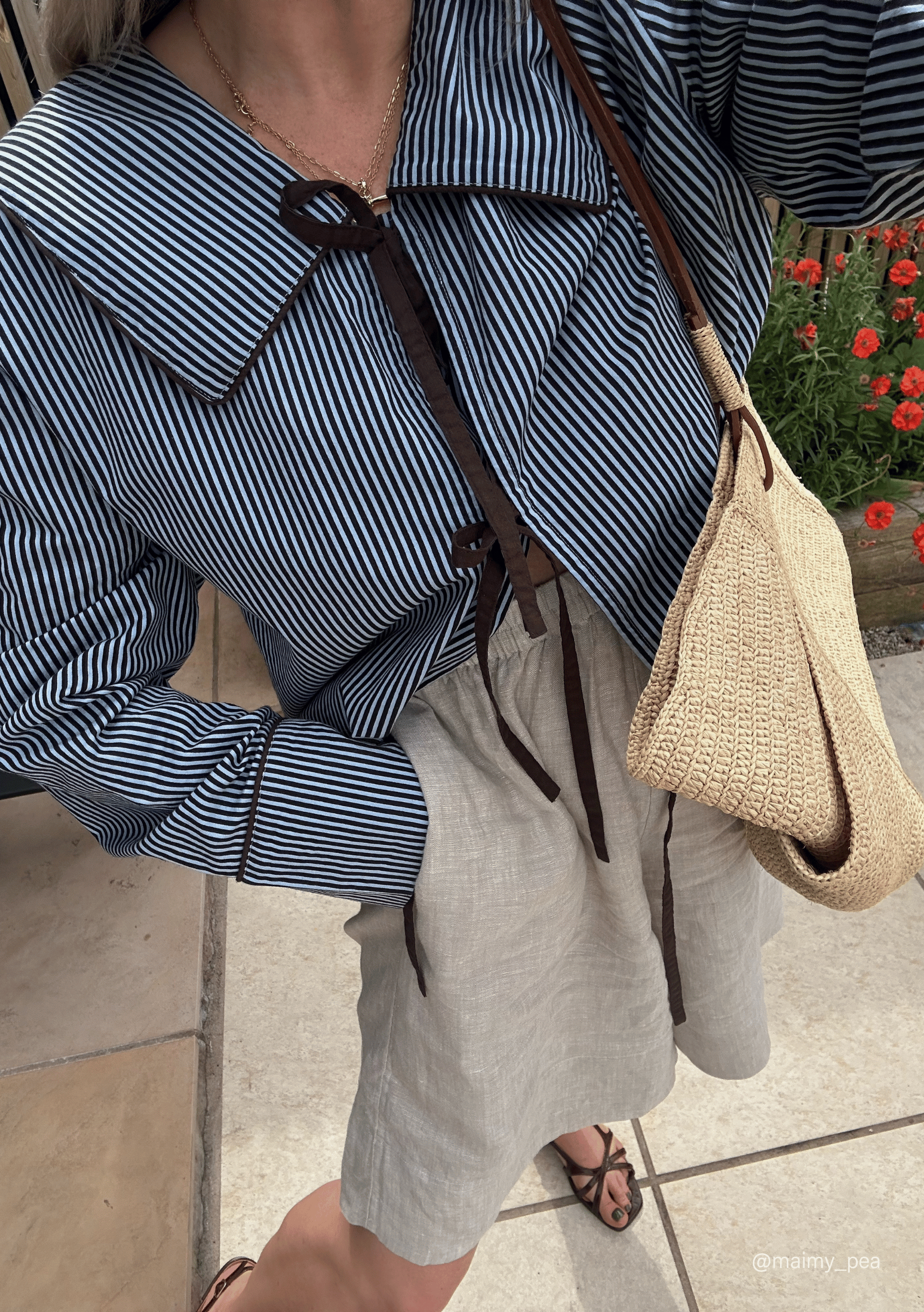TBCo - Cotton Shirt in Blue Stripe: S - Hey Jude