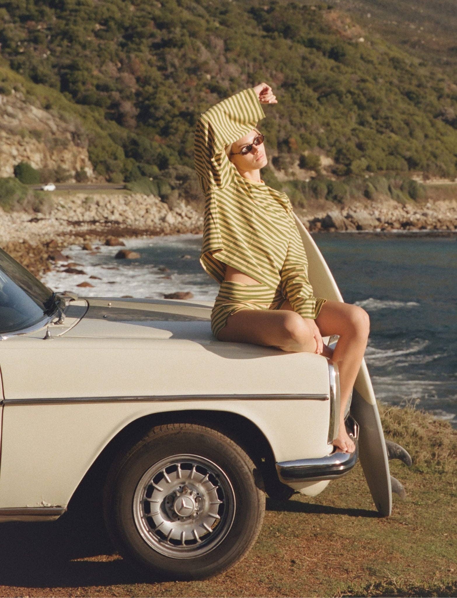 Après June | Striped Long Sleeve in Melon - Hey Jude