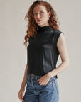 Onyx Boxy Silk Tie Blouse - Hey Jude