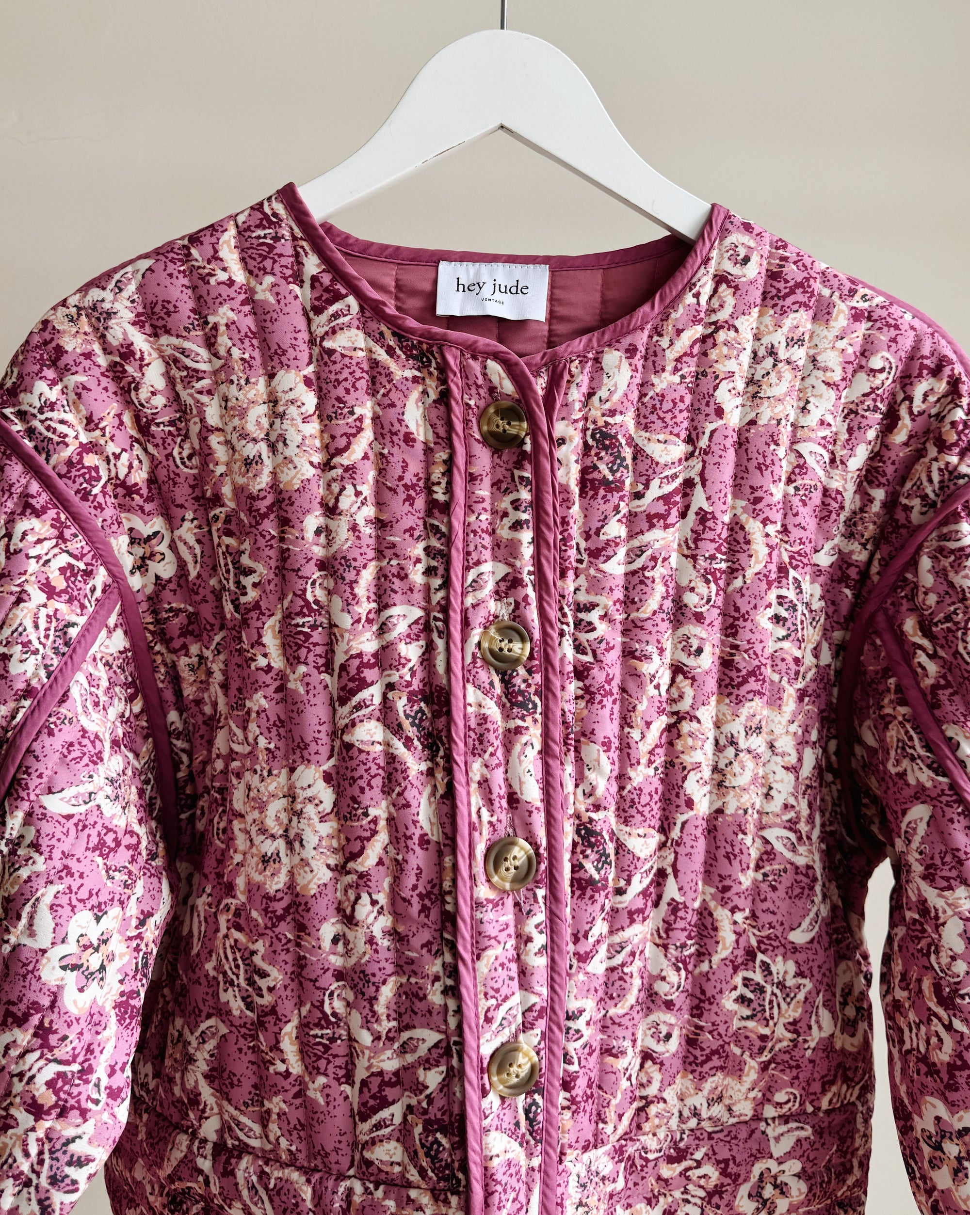 Cherry Blossom Quilted Jacket - Hey Jude