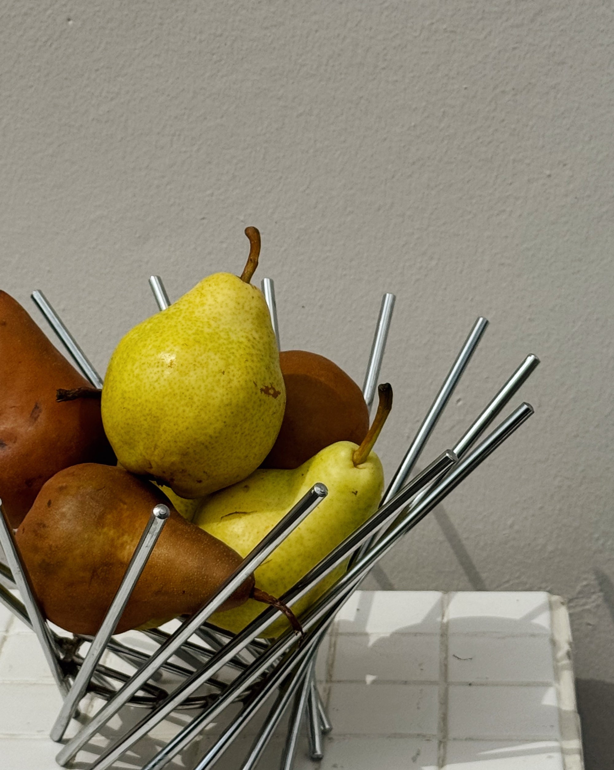 Brutalist Metal Fruit Basket - Hey Jude
