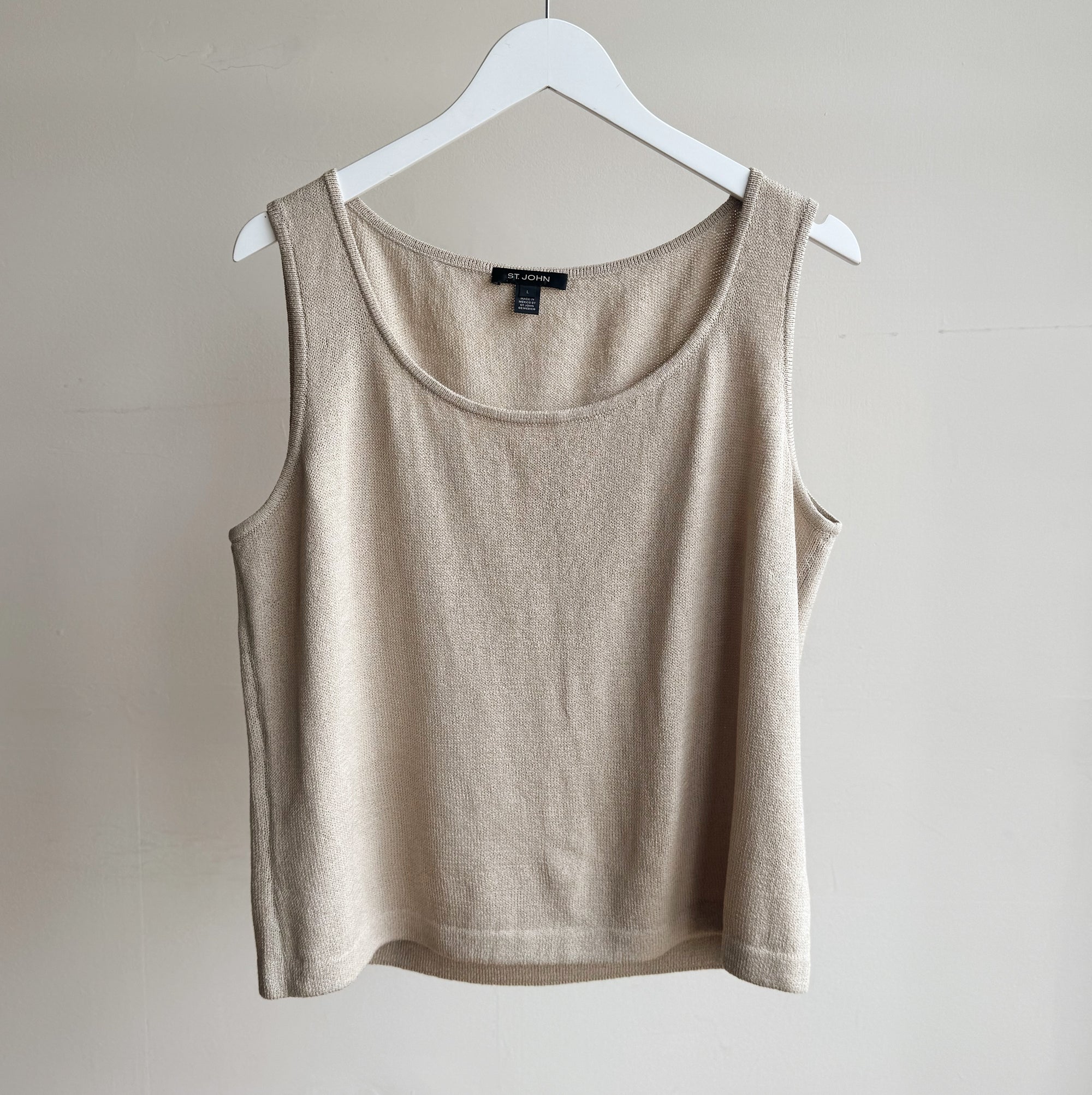 Sandstone Scoop Knit Tank - Hey Jude