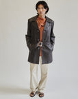 Chocolate Brown Leather Jacket - Hey Jude