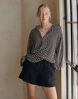 a.ren | Linen Easy Shorts in Black
