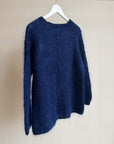 Cobalt Fluffy Mohair Sweater