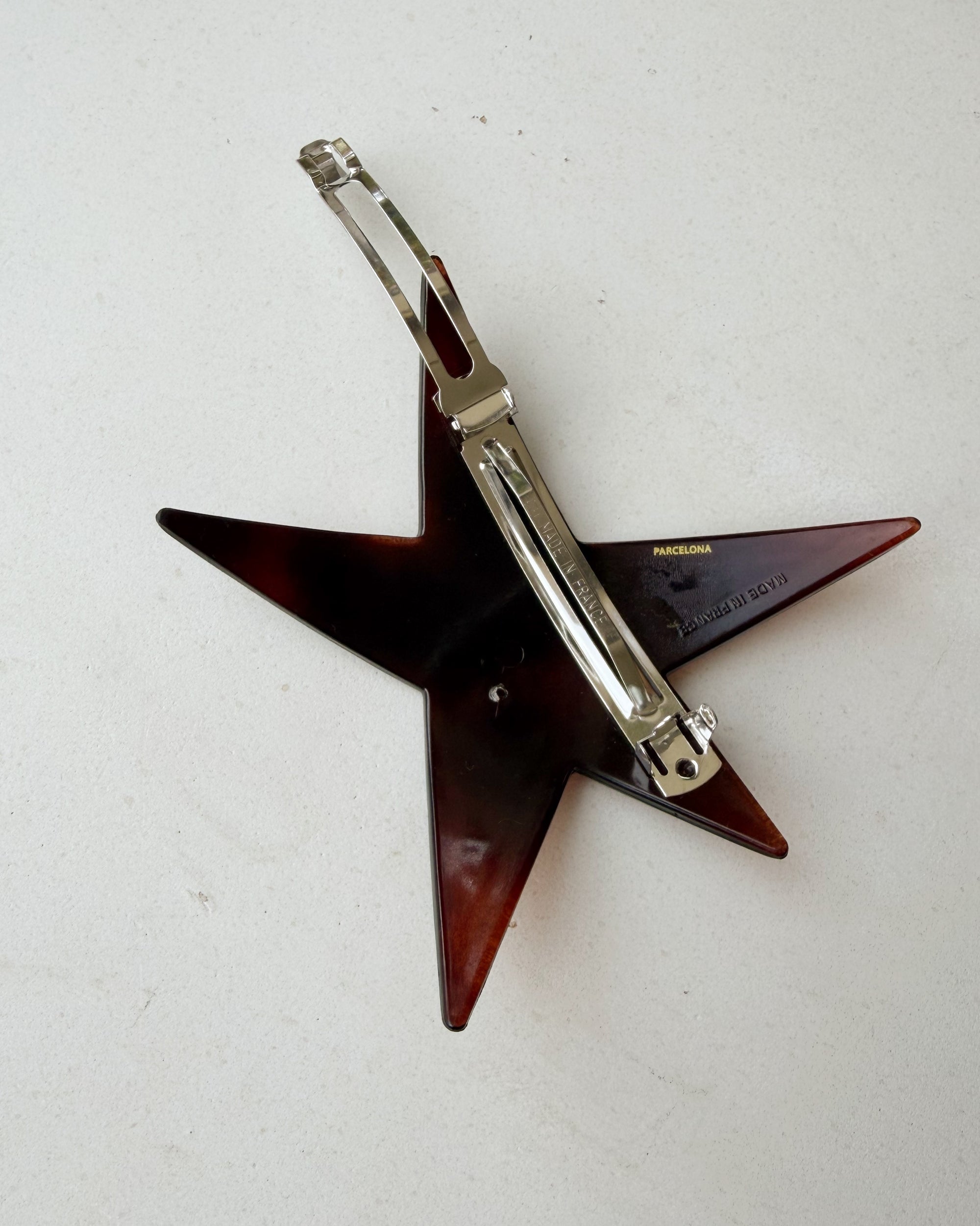 Parcelona | Star Hair Barrette in Tortoise