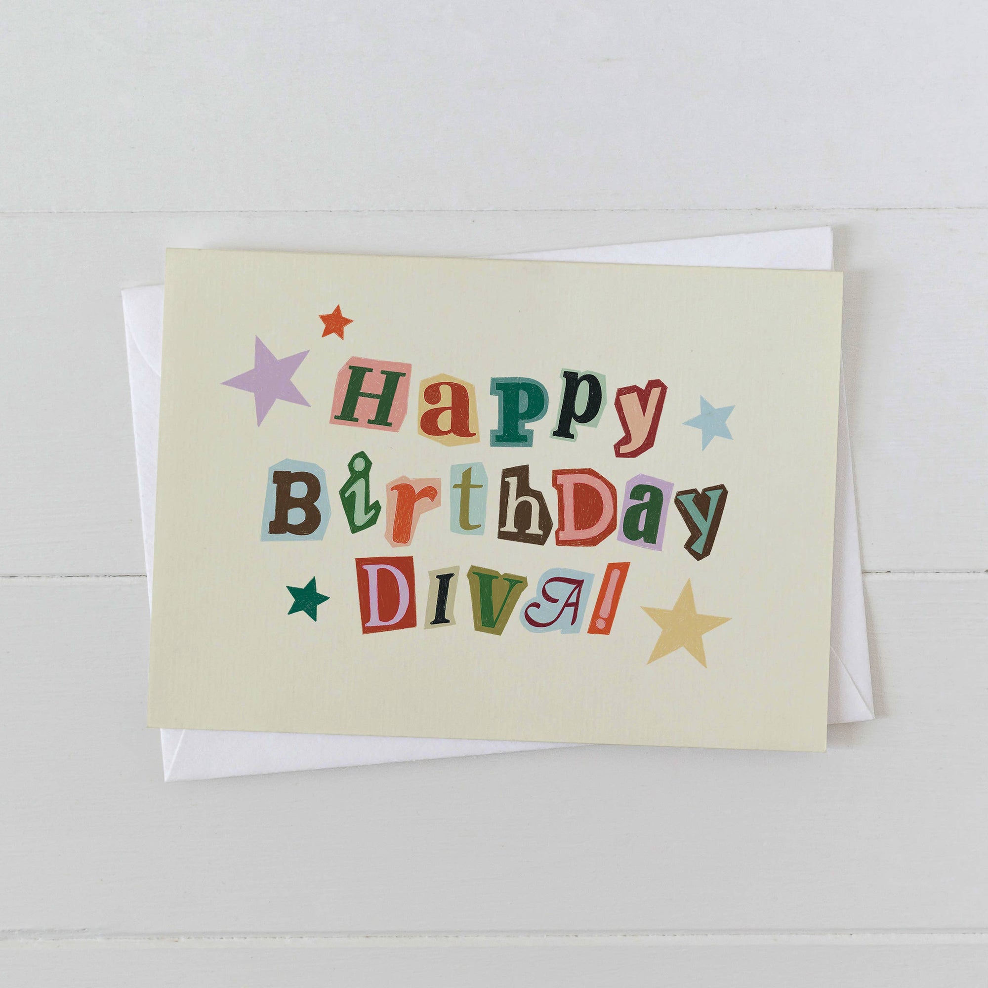 Happy Birthday Diva Card - Hey Jude