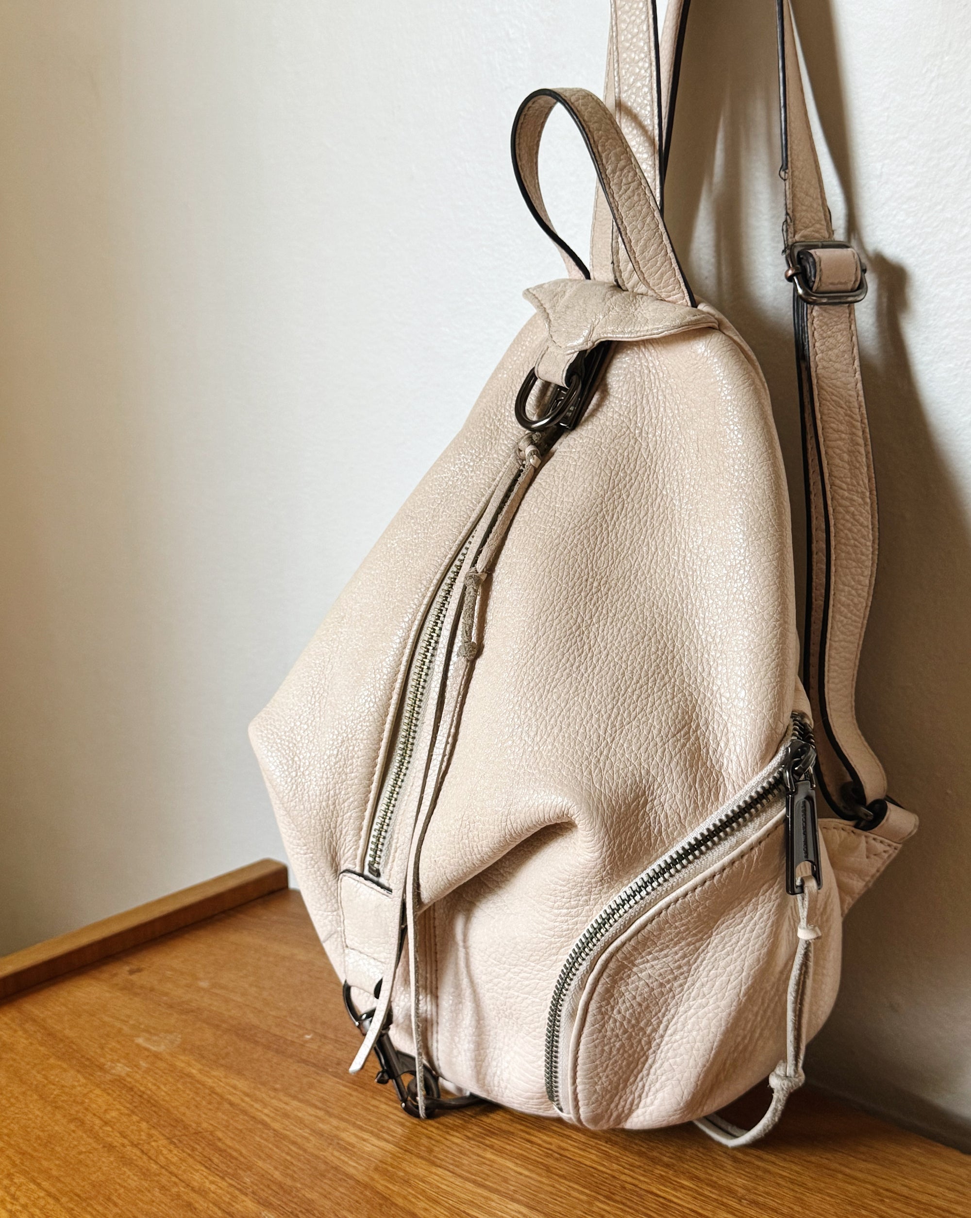 Blush Y2K Leather Convertible Backpack - Hey Jude