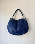 Cobalt Pebbled Leather Hobo