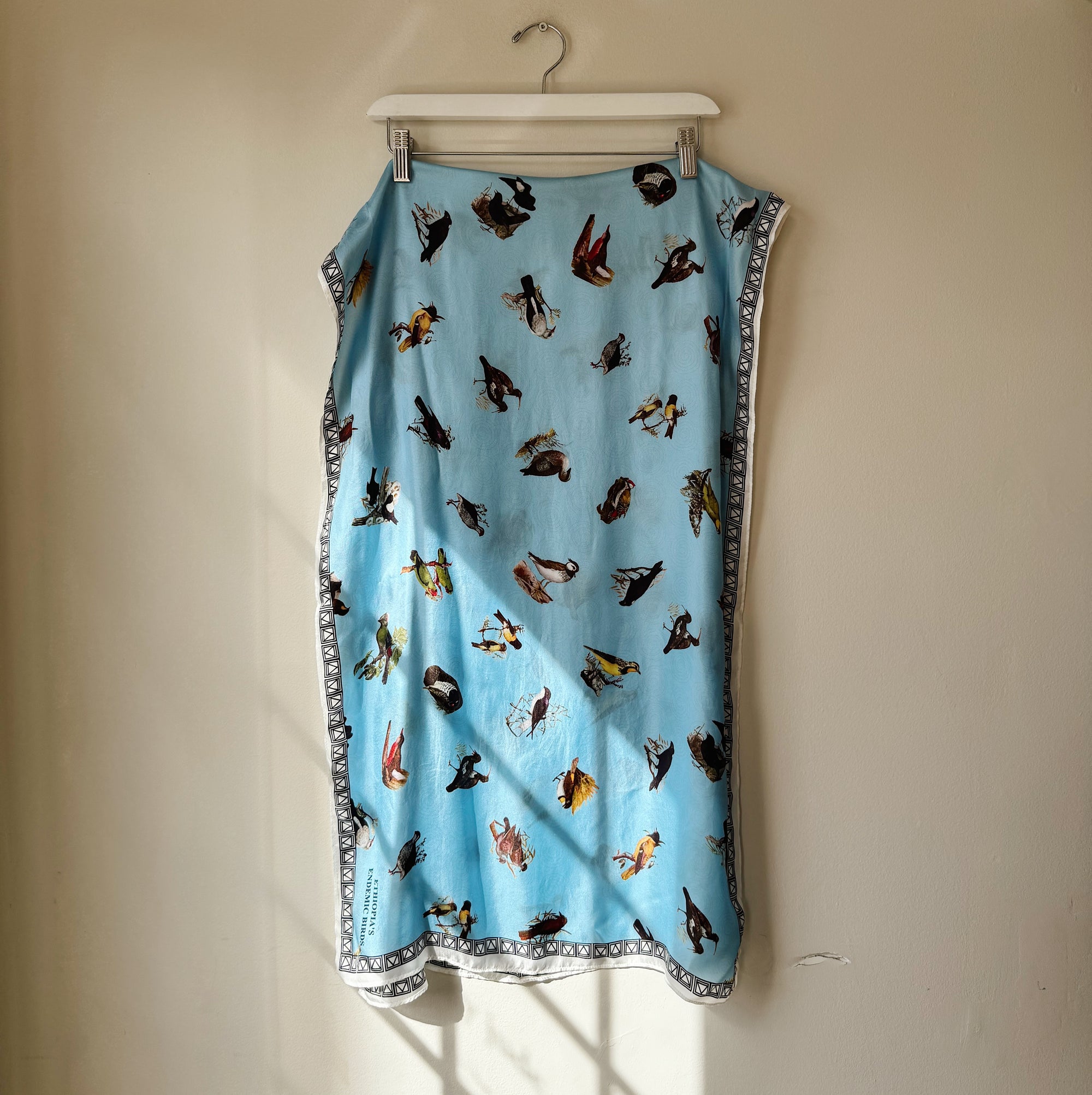 Sky Bird Print Silk Scarf - Hey Jude