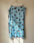 Sky Bird Print Silk Scarf - Hey Jude