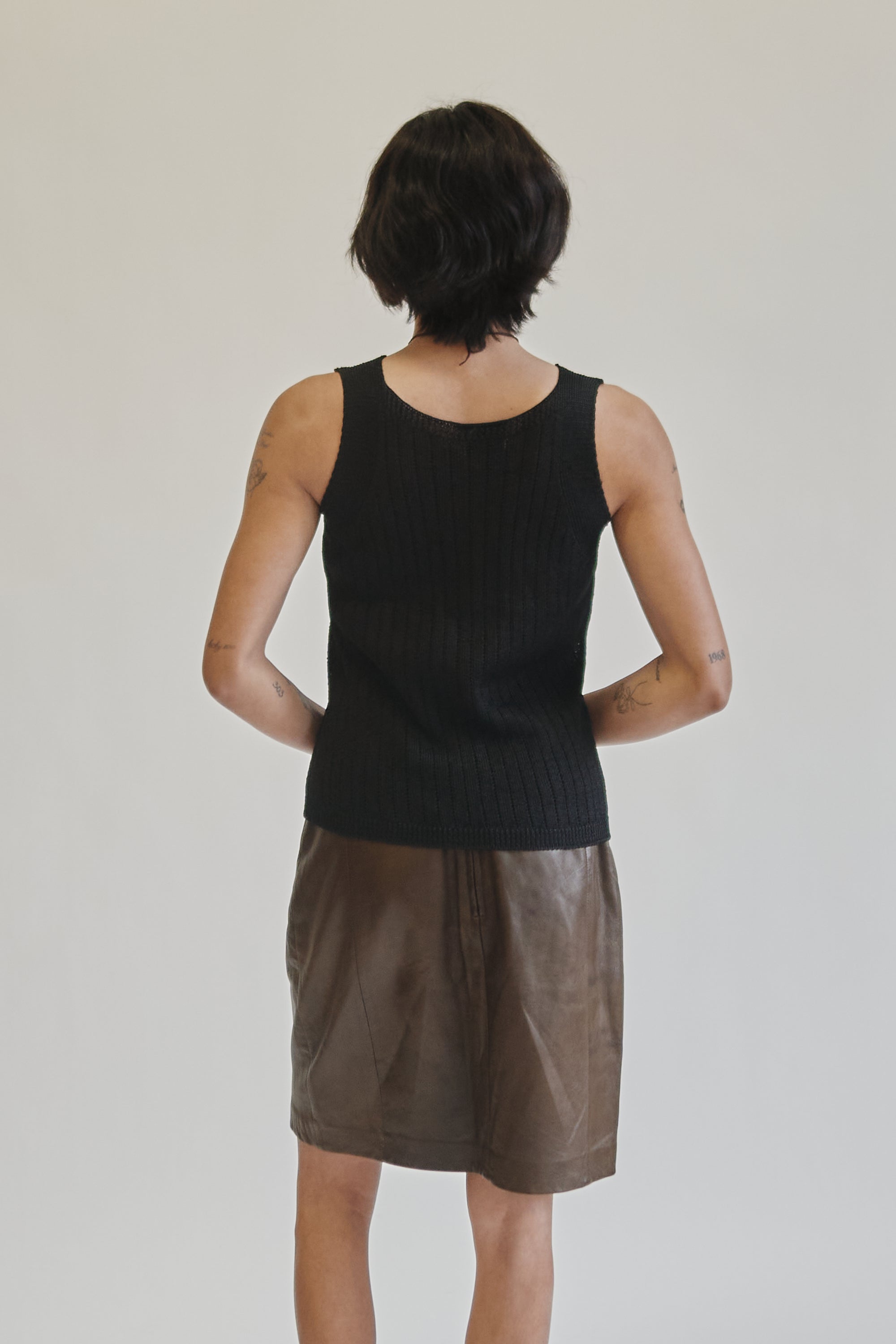 Onyx Open Knit Tank - Hey Jude